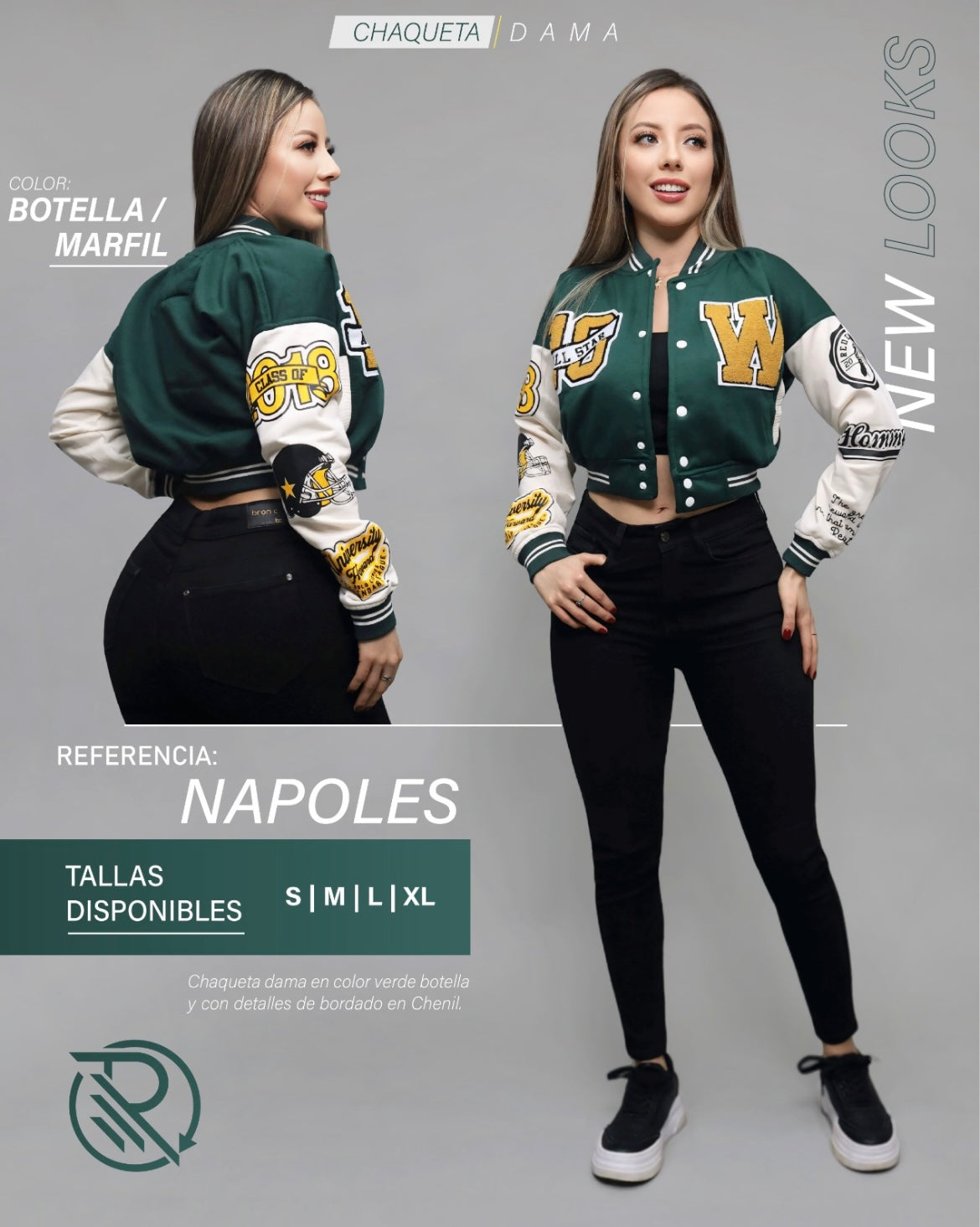 R86 Chaqueta beisbolera para dama ENVIO GRATIS dr8/4