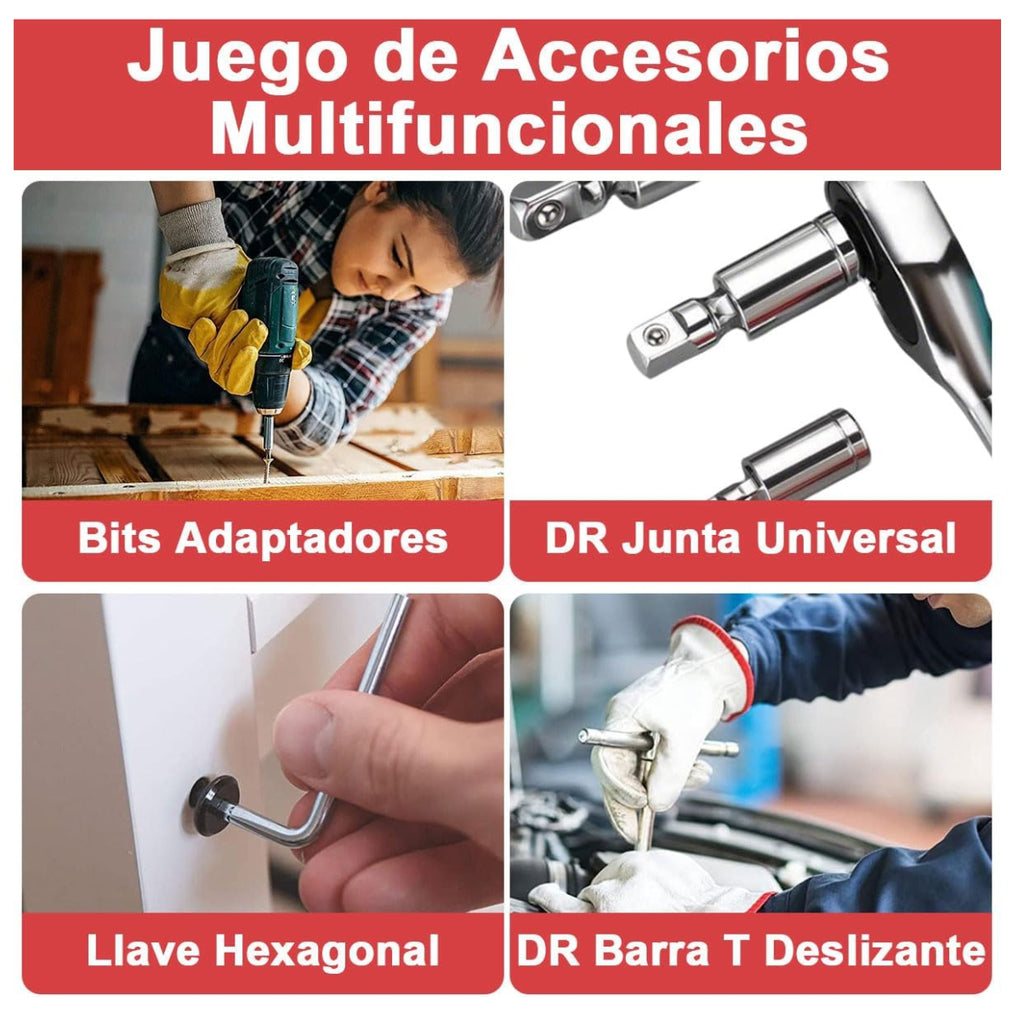 Juego herramientas 46pcs Ratchet estuche ENVIO GRATIS