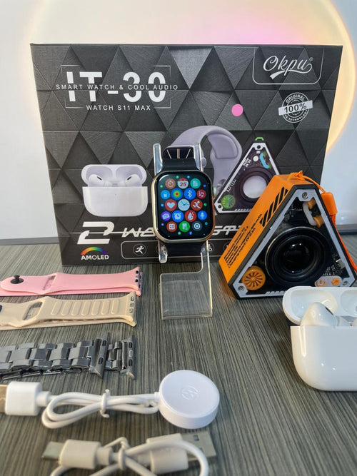 OFERTA SUPER COMBO SMART WATCH,AIRPODS PARLANTE envió gratis ,pagas al recibir en todo el país dr25/6