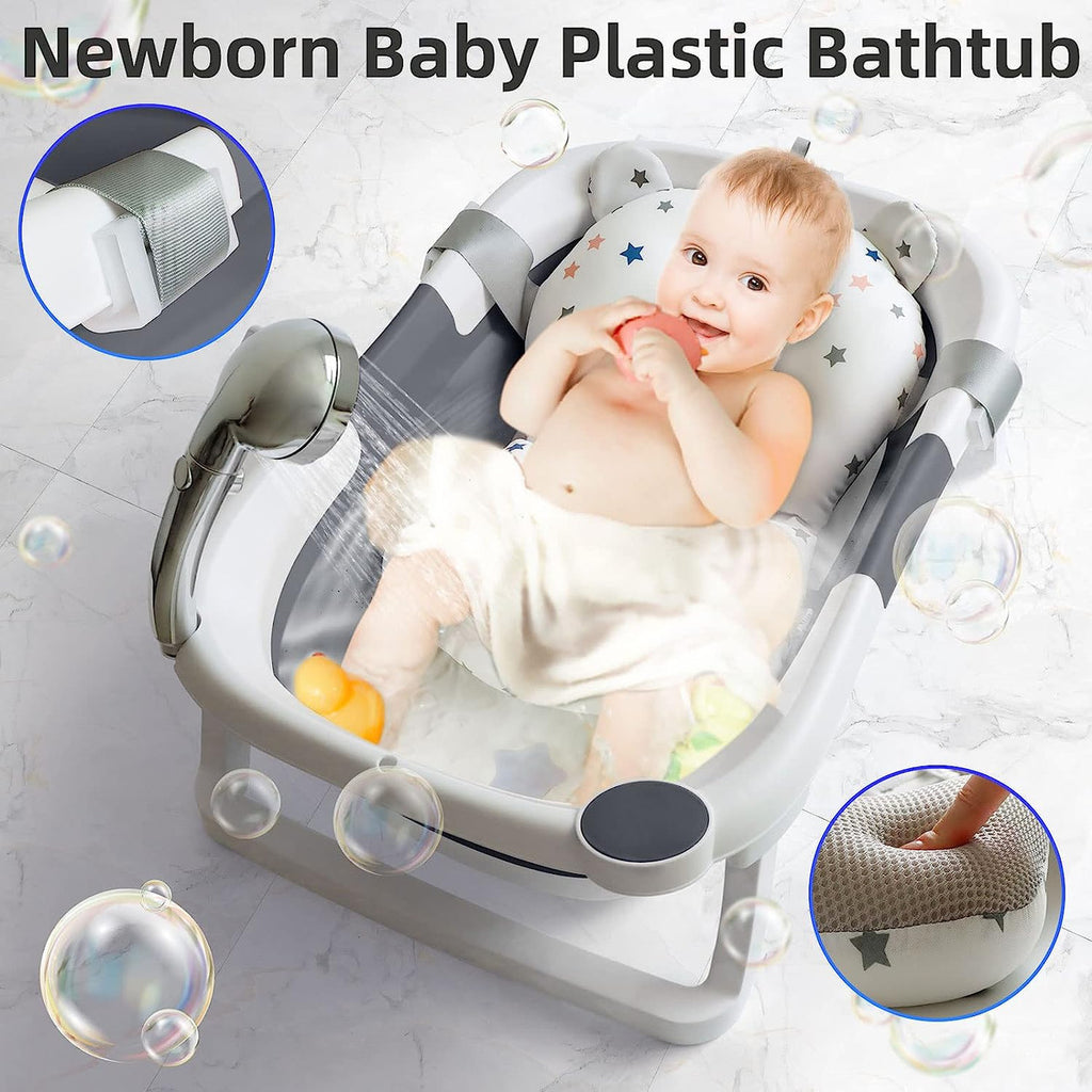 Bañera Para Bebé Con Cojín y Termómetro - ENVÍO GRATIS