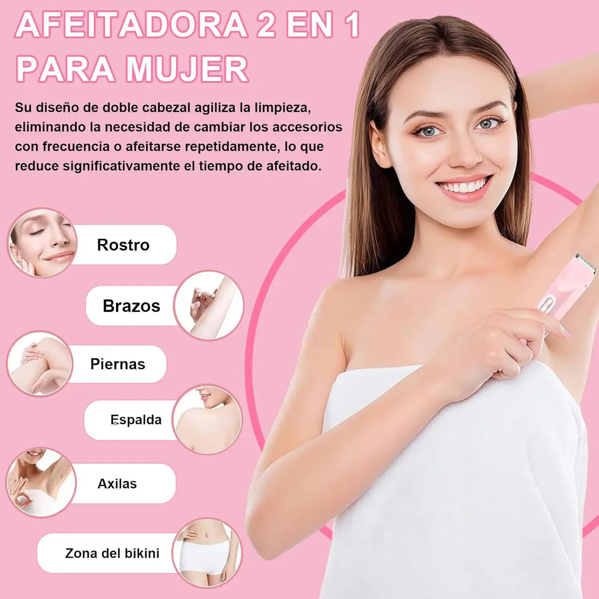 OFERTA AFEITADORA DAMA 2 EN 1 envió  gratis pago contra entrega en todo el país dr 25/ 6