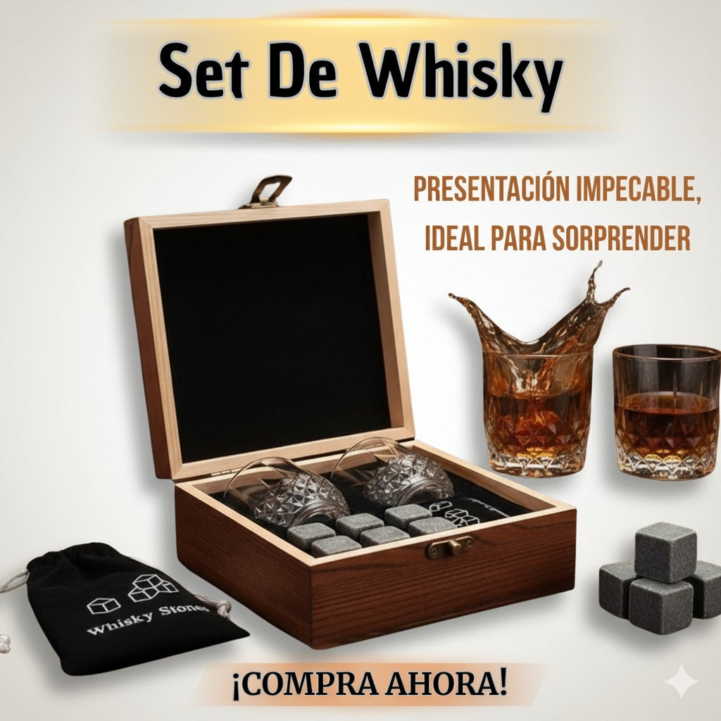 SET PARA SERVIR TRAGOS ELEGANTE 🥂WHISKY envio gratis y pagas al recibir en todo el pais