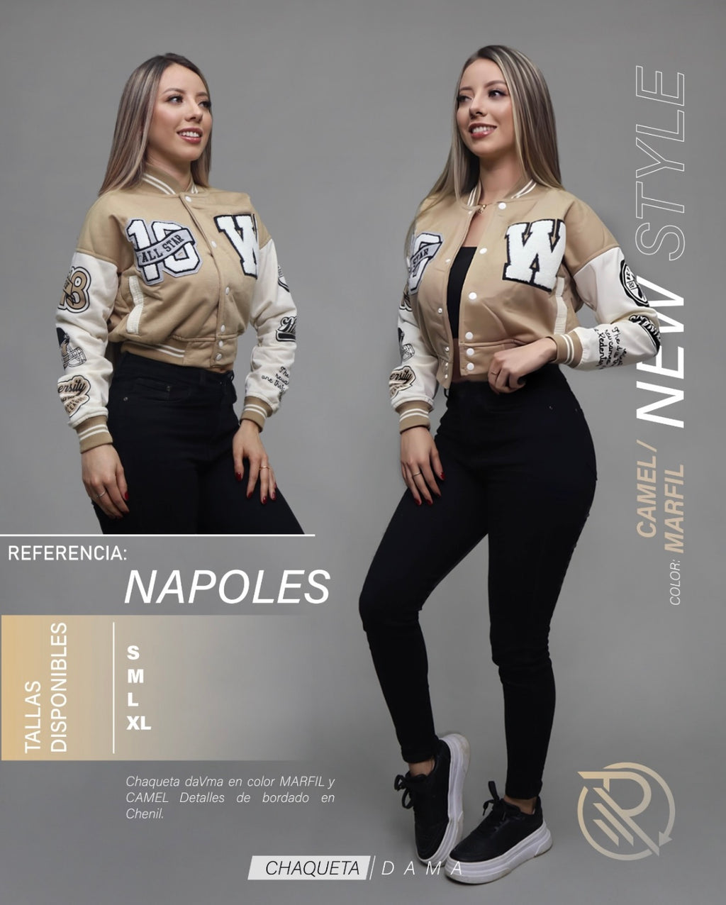 R86 Chaqueta beisbolera para dama ENVIO GRATIS dr8/4