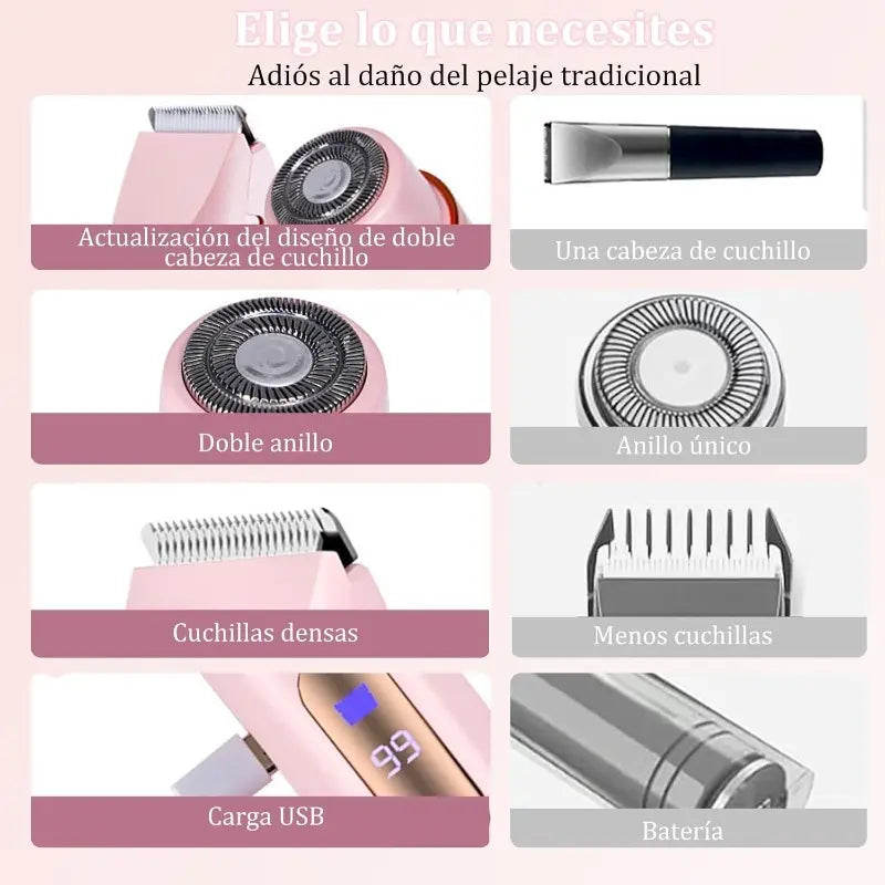 OFERTA AFEITADORA DAMA 2 EN 1 envió  gratis pago contra entrega en todo el país dr 25/ 6