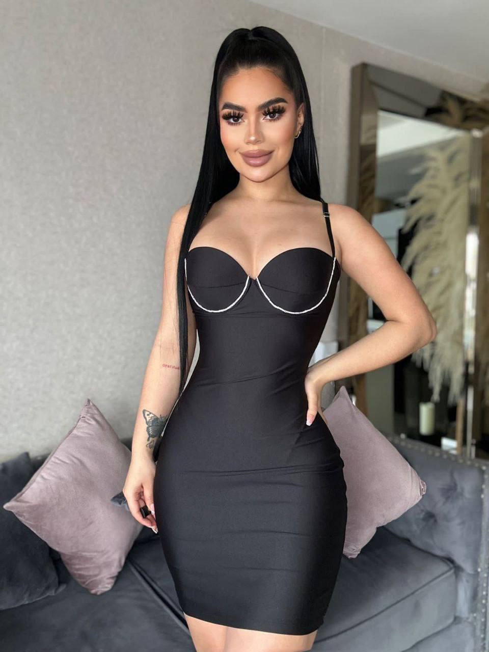 Vestido Silueta Copa Brillante LUPITA - Talla Única - ENVÍO GRATIS