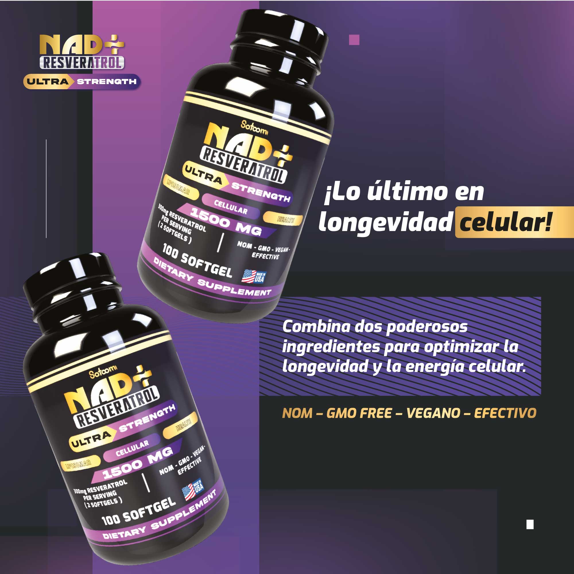 X3 NAD RESVERATROL ORIGINAL ENVIO GRATIS ms 12/4