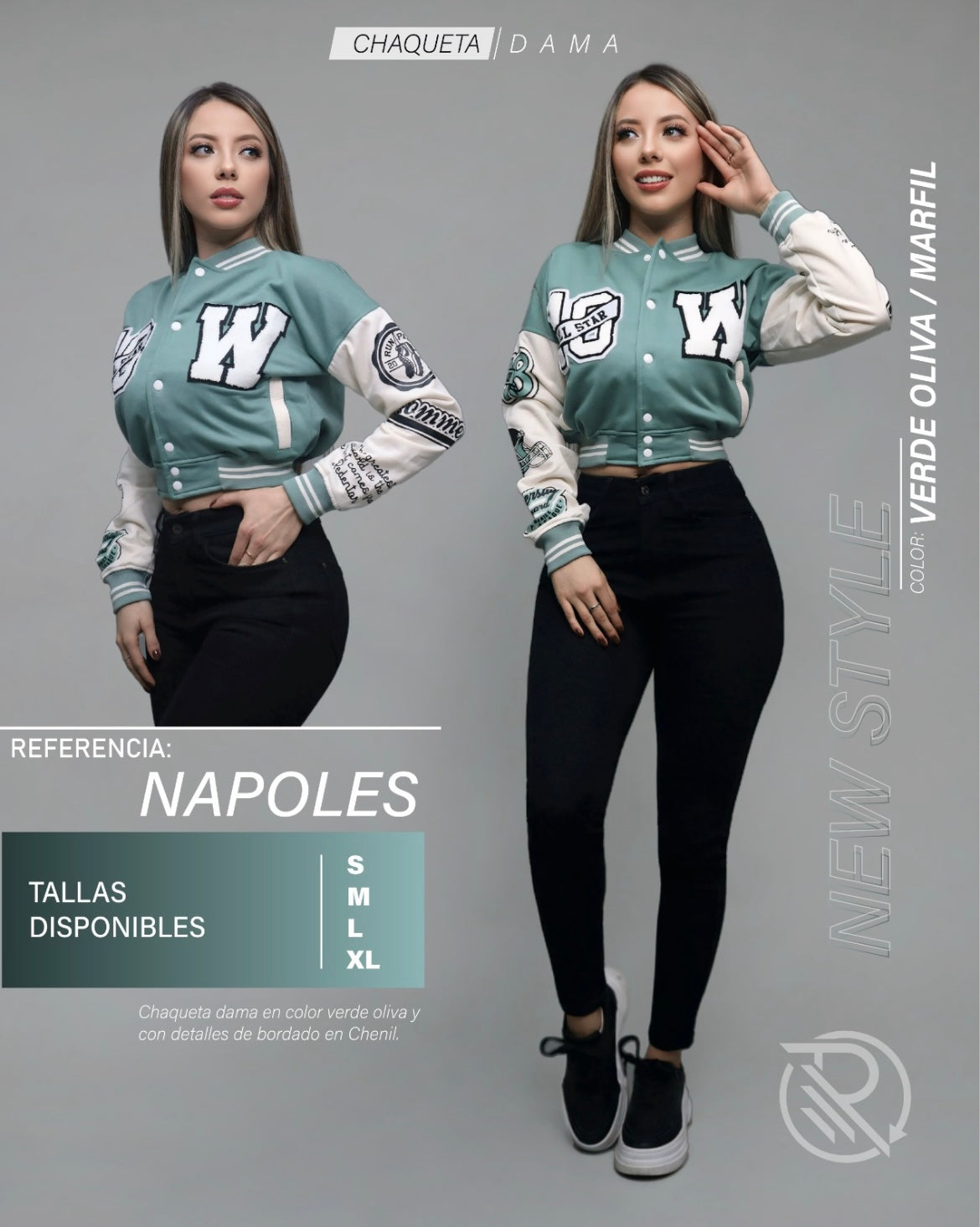 R86 Chaqueta beisbolera para dama ENVIO GRATIS dr8/4