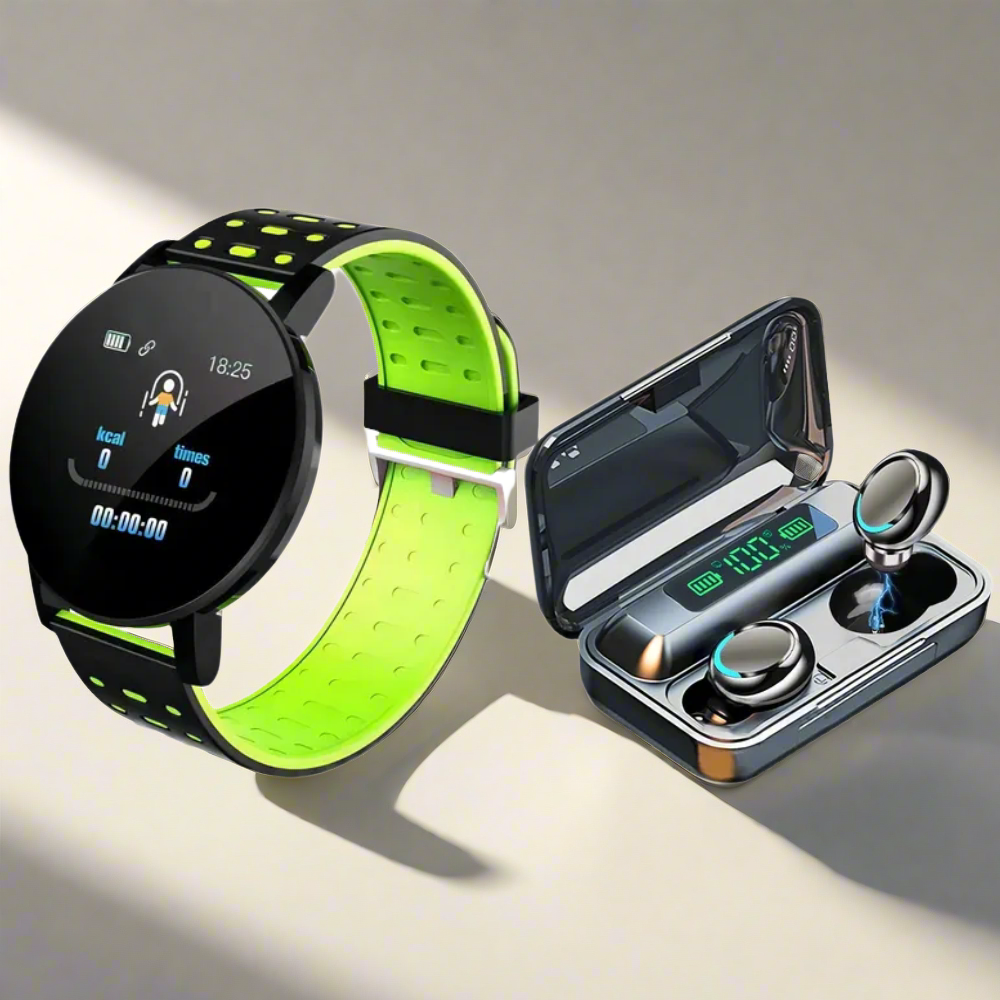 Reloj Inteligente 119PLus + Audifonos F9