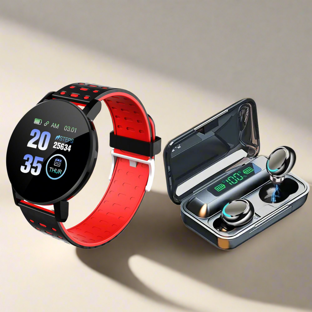 Reloj Inteligente 119PLus + Audifonos F9