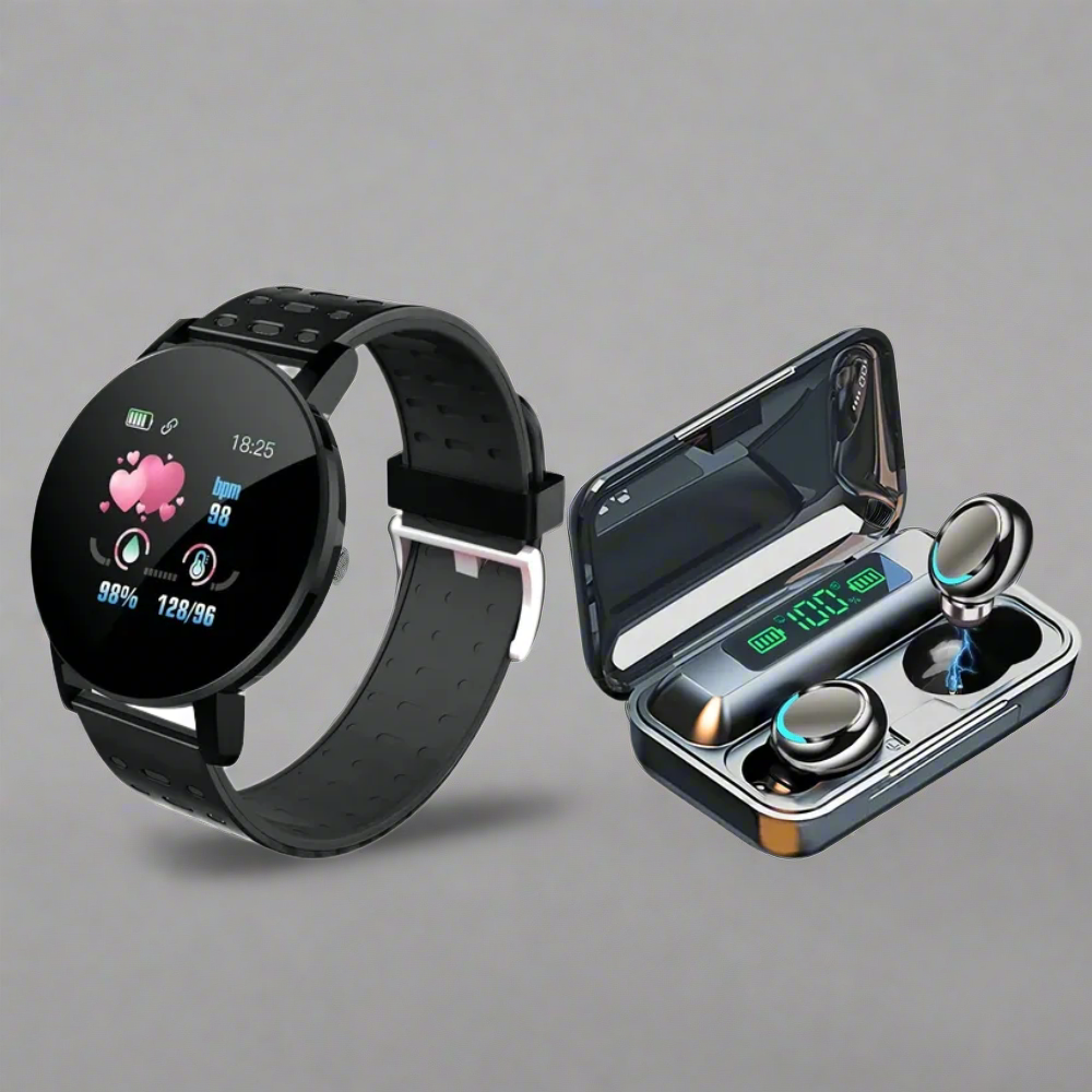 Reloj Inteligente 119PLus + Audifonos F9