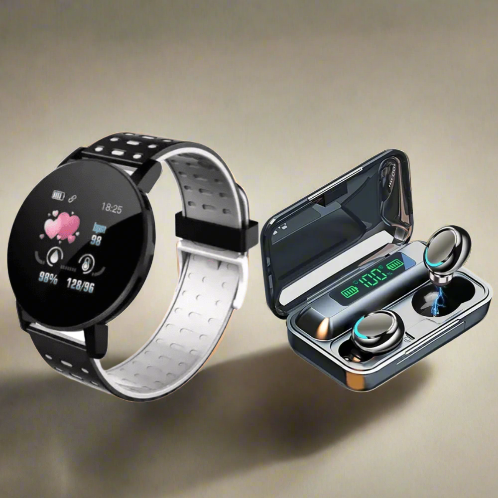 Reloj Inteligente 119PLus + Audifonos F9