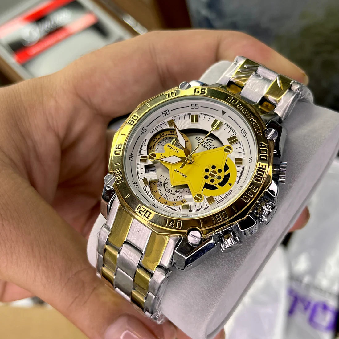 RELOJ CASIO EDIFICE 550D FUNCIONAL HOMBR