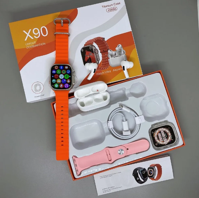 Combo Reloj Y Audifonos X90