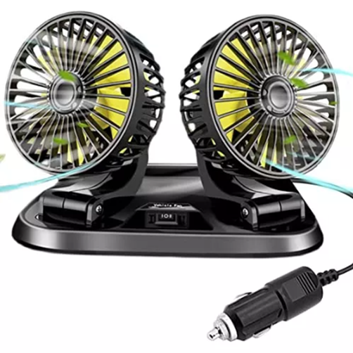 Ventilador Doble Portátil Para Carro 12v envió gratis
